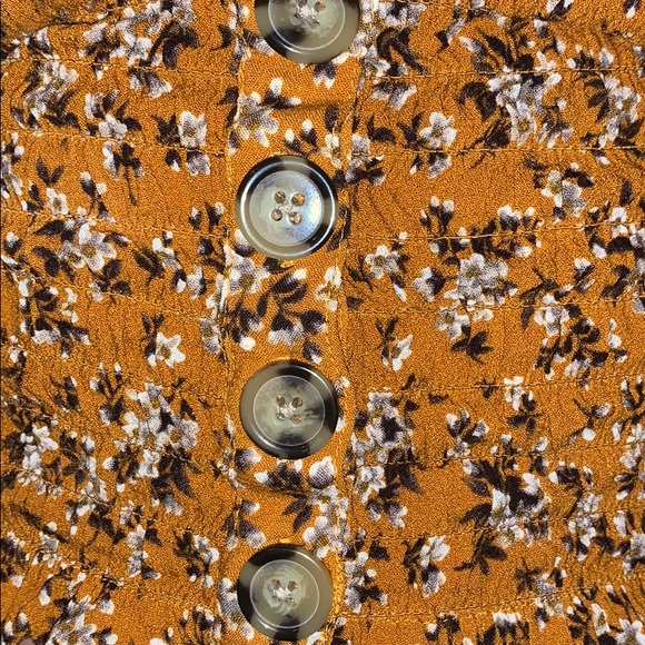 floral button square neck american eagle - Picture 2 of 3